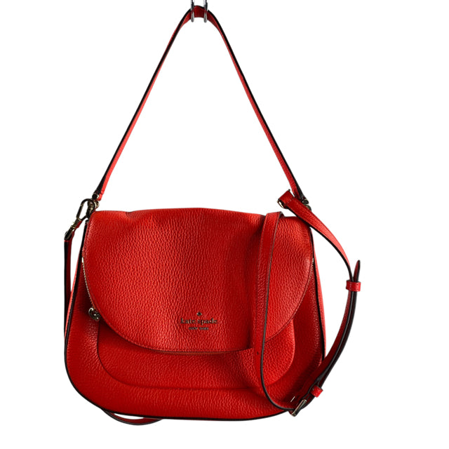 KATE SPADE Red Leather Double Handle NWOT PURSE