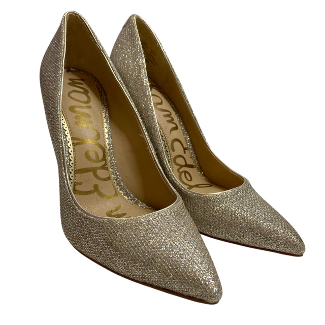 SAM EDELMAN Size 6 1/2 Gold Pump Metallic NWOT SHOE