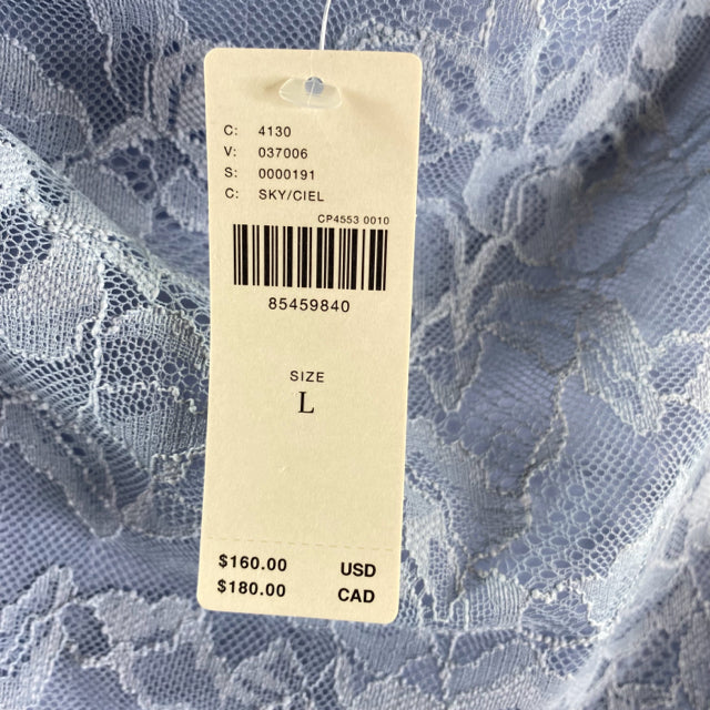 ANTHROPOLOGIE Size LARGE Light Blue Lace Sleeveless Polyester NWT DRESS