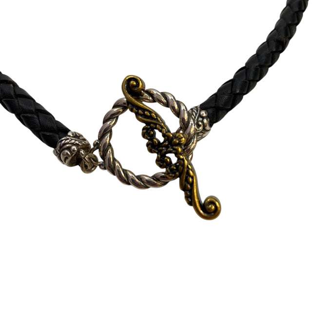 CAROLYN POLLACK Sterling Silver Black 17" NECKLACE