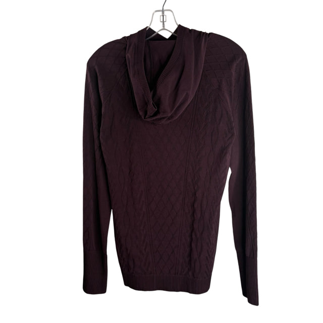 LULULEMON Size 10 Maroon Long Sleeve Hoodie NWT SWEATER