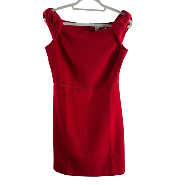 VINEYARD VINES Size 4 Red Bow Detail Sleeveless Polyester Blend NWT DRESS