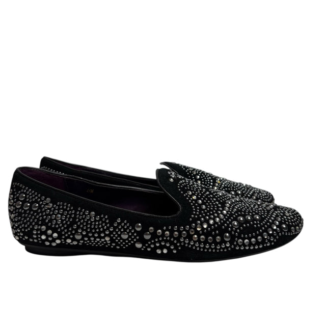 VANELI Size 6 Black/Silver Flats Rhinestones NWOT SHOE