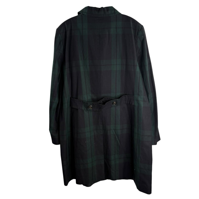 LOFT Size XXL TALL Navy/Green Plaid Cotton JACKET