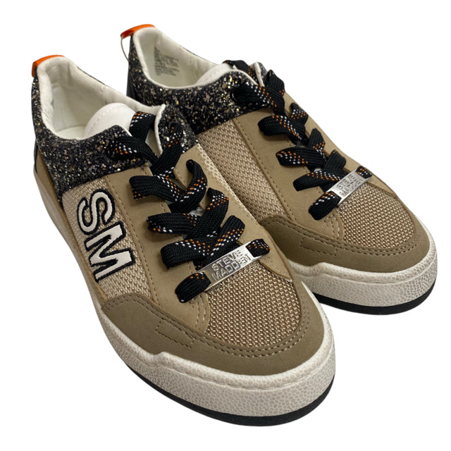 STEVE MADDEN Size 6 1/2 Beige/Black Sneaker NWOT SHOE