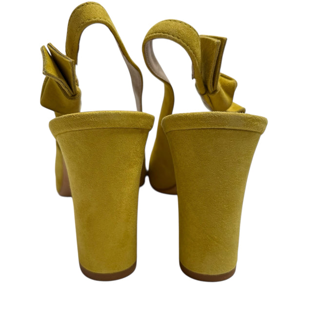 BODEN Size 40 Chartreuse Sling Suede NEW! SHOE