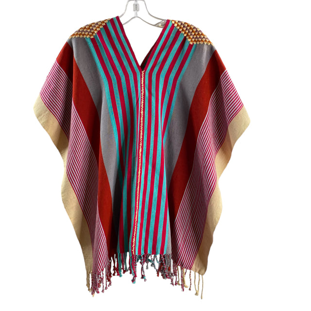 Tan/Multi Fringed NWT PONCHO