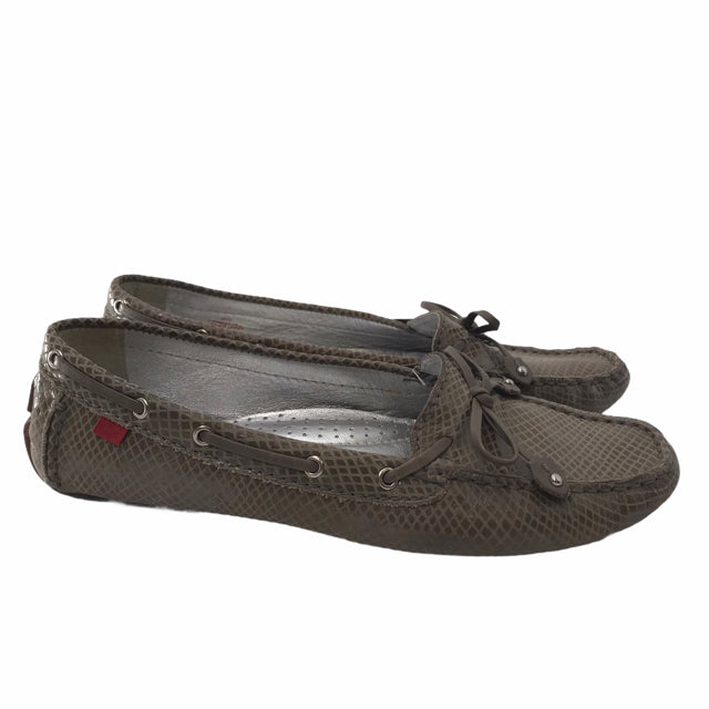 MARC JOSEPH Size 8 1/2 Beige Loafer Snake Look SHOE