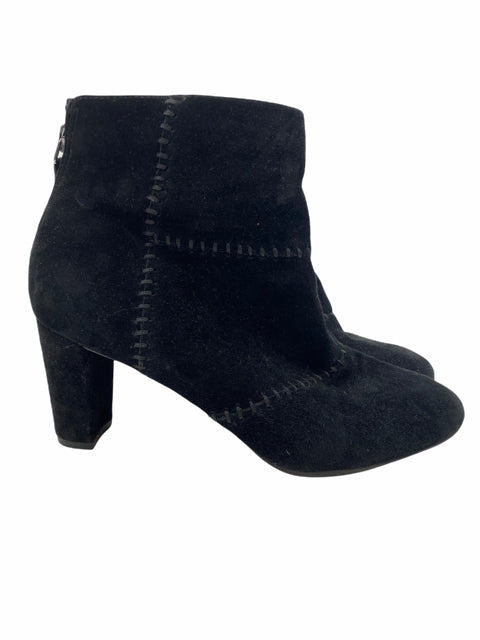 AEROSOLES Size 7 Black Ankle Suede SHOE