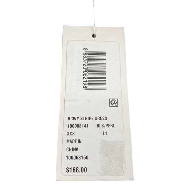 C WONDER Size XX-SMALL Black/White Stripe Short Sleeve NEW! DRESS