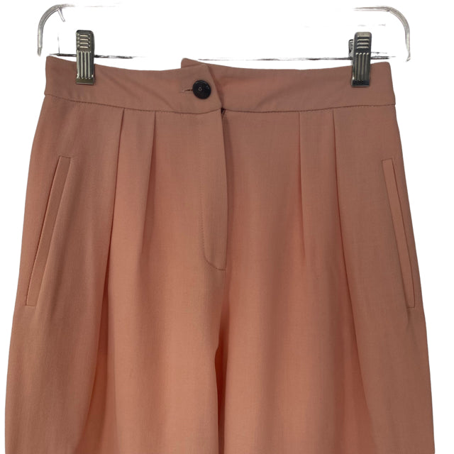 SONIA RYKIEL Size 38 Pink Pleats Wool PANTS