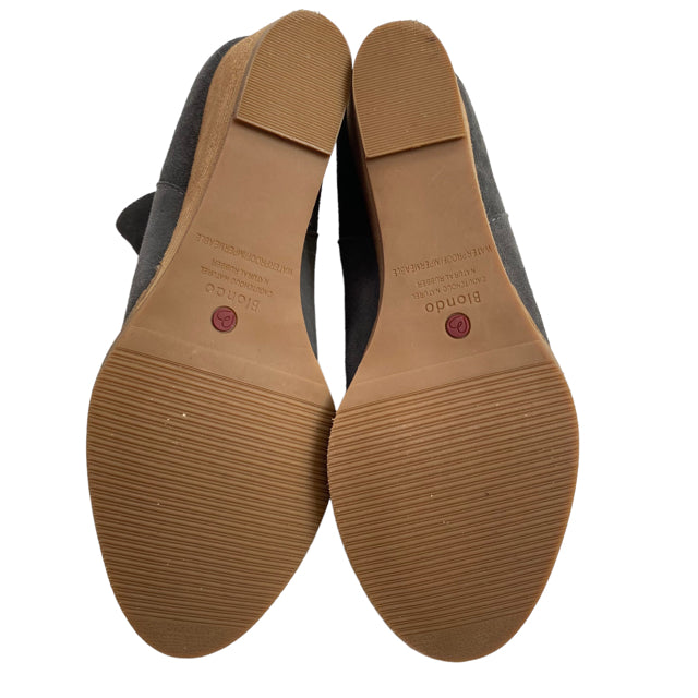 BLONDO Size 9 Gray Wedge Heel Suede NWOT BOOT