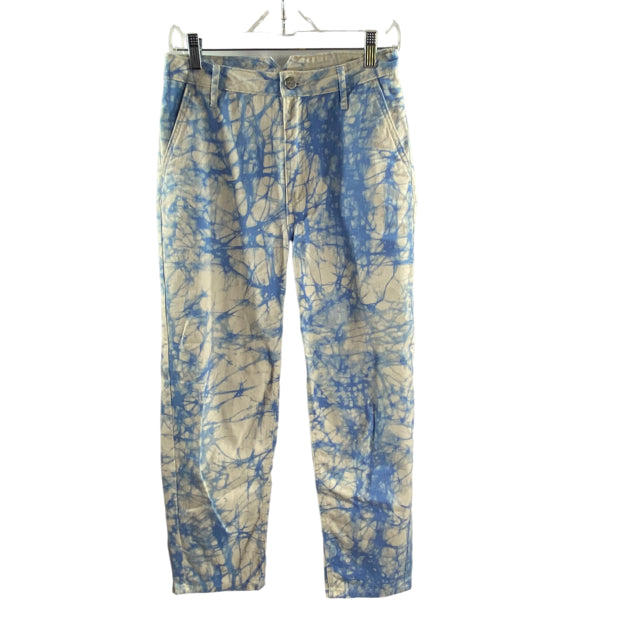 RACHEL COMEY Size 2 White/Natrl Tie-Dye Denim JEANS