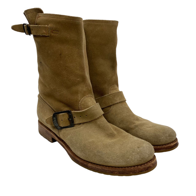 FRYE Size 9 Tan Ankle Suede BOOT
