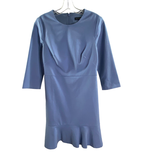 BANANA REPUBLIC Size 0 Light Blue 3/4 Sleeve DRESS