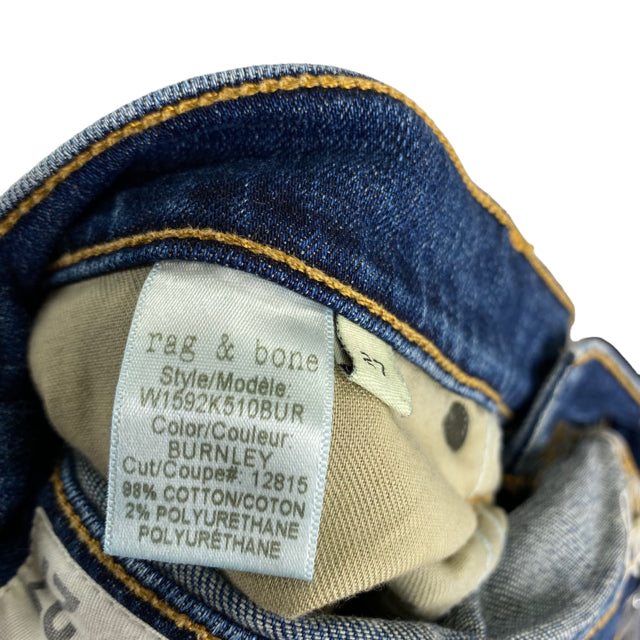 RAG & BONE Size 27 Blue Denim JEANS
