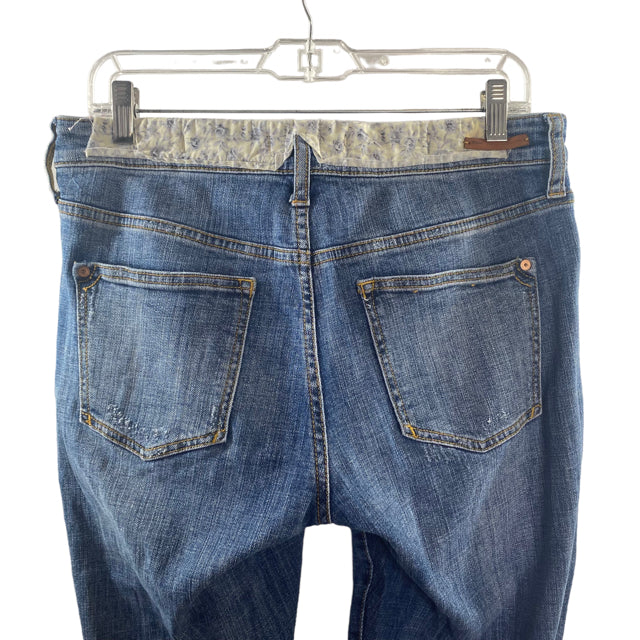 PILCRO Size 28" Light Blue Patchwork Denim JEANS