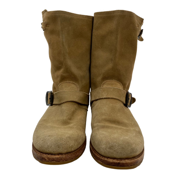 FRYE Size 9 Tan Ankle Suede BOOT