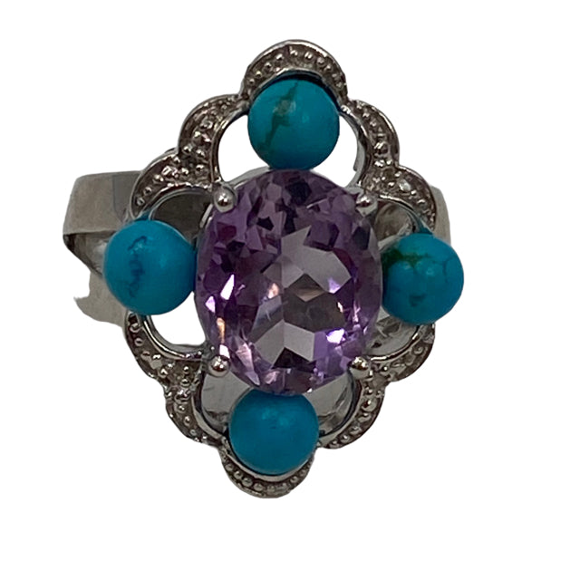 Sterling Silver Silver 7 RING