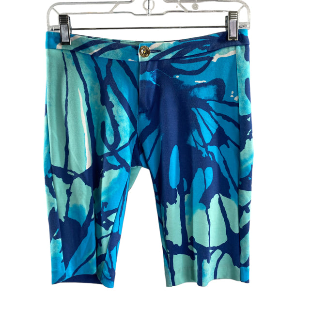 LILLY PULITZER Size 00 Blue Print Cotton SHORTS