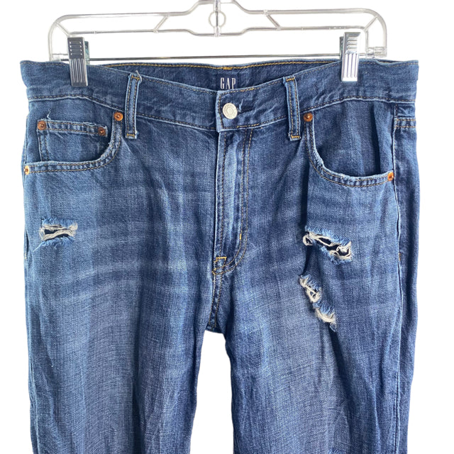 GAP Size 28 Blue Distressed Denim JEANS