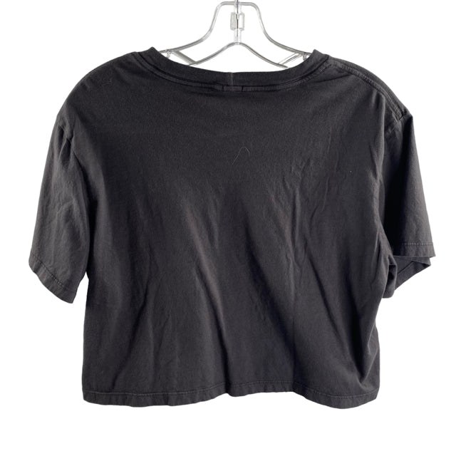 MONROW Size MEDIUM Gray Short Sleeve Tee Cotton TOP