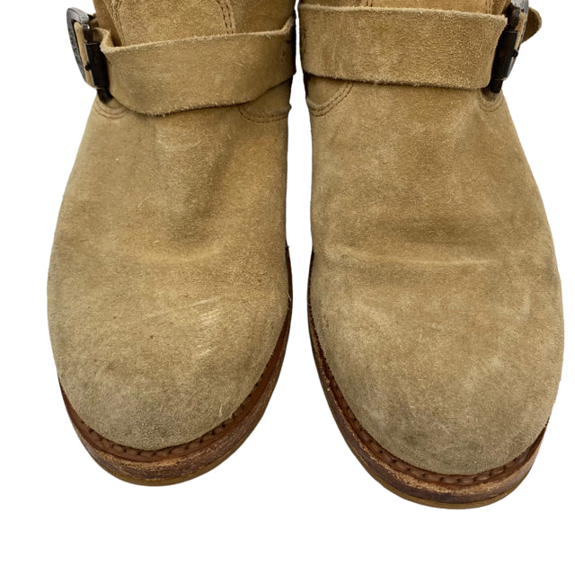 FRYE Size 9 Tan Ankle Suede BOOT