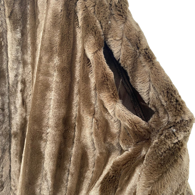SLINKY Size SMALL Brown Faux Fur JACKET
