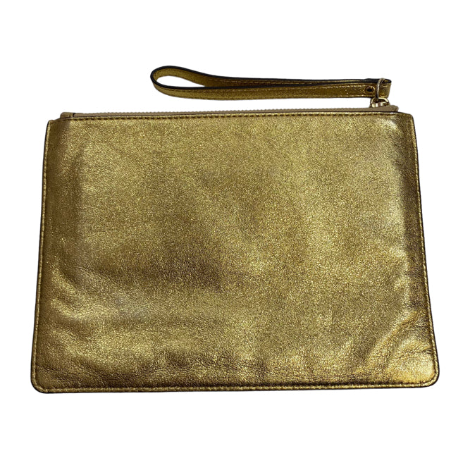 MICHAEL KORS Gold Patchwork Leather Large Wristlet PURSE