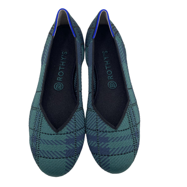 ROTHY'S Size 9 1/2 Green Round Toe NWOT SHOE