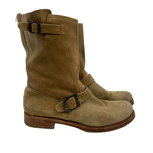 FRYE Size 9 Tan Ankle Suede BOOT