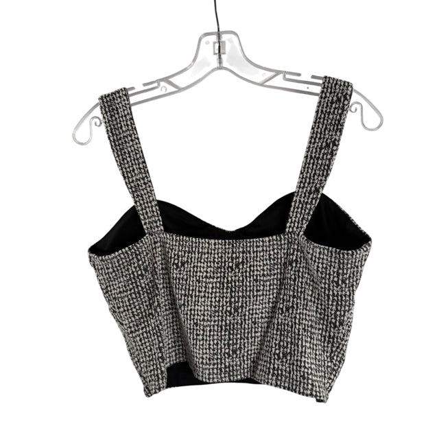 ERI+ALI Size MED B/W Strappy Corset TOP