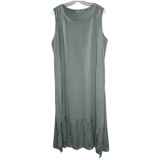 LOGO Size X-LARGE Seafoam Hem Detail Sleeveless DRESS