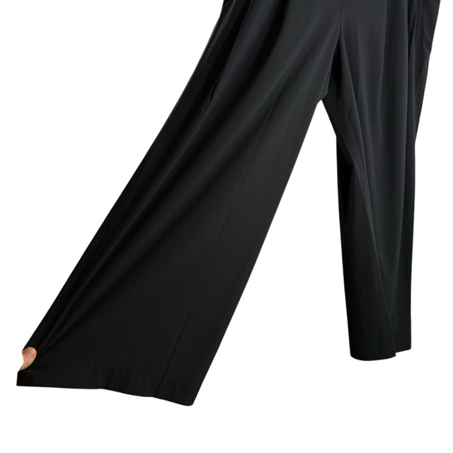 ATHLETA Size 16 Black Wide Leg Polyester Blend ACTIVE PANT