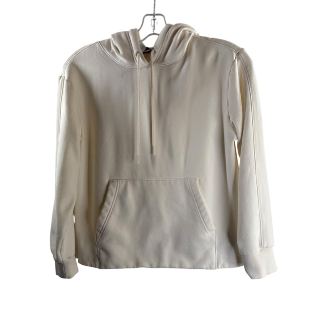ATHLETA Size SMALL Cream Long Sleeve Hoodie TOP