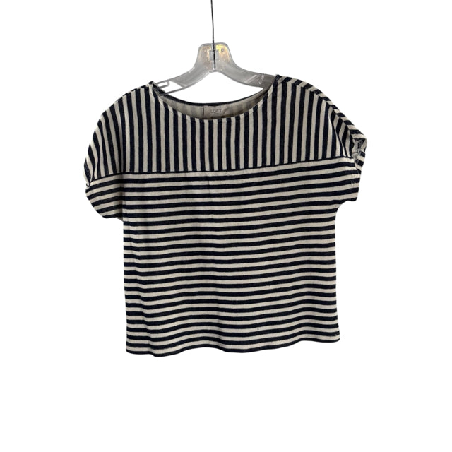 LOFT Size X-SMALL B/W Stripe Crop TOP