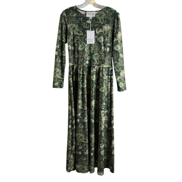 SMITH & QUINN Size MEDIUM Green Floral Long Sleeve Polyester Blend NWT DRESS