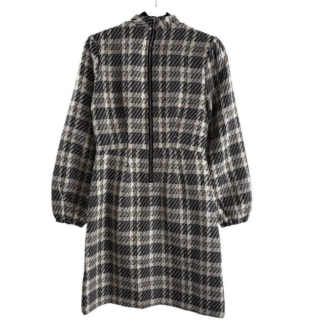 IVY CITY CO Size SMALL B/W Weave Long Sleeve NWT DRESS