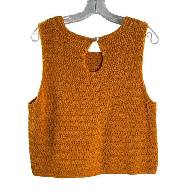 MOTH Size MED Gold Sleeveless Sweaterknit NWT SWEATER