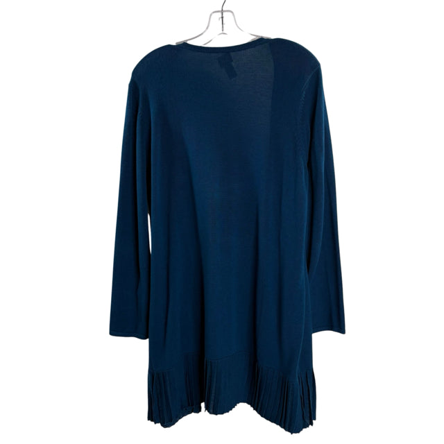 CHICOS Size CHICOS 2 Teal Long Sleeve Open Front SWEATER