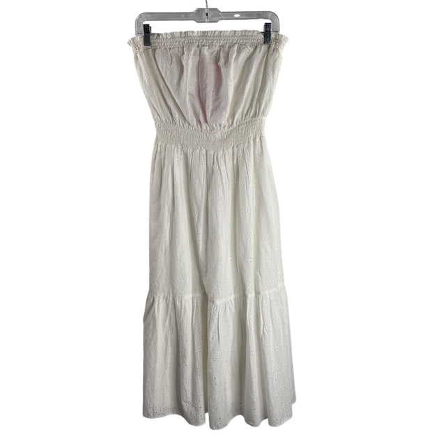 LILLY PULITZER Size MED White Strapless Eyelet NWT DRESS