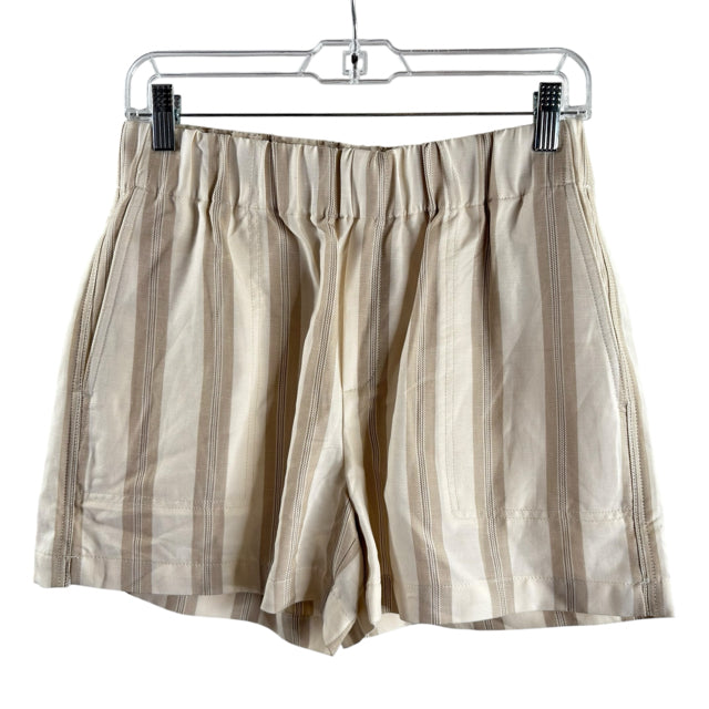 BANANA Size SMALL Tan/Cream Stripe NWT SHORTS