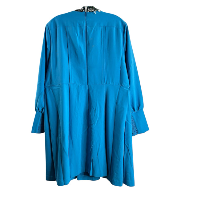 TUCKERNUCK Size X-LARGE Bright Blue Embellished Long Sleeve Polyester NWT DRESS