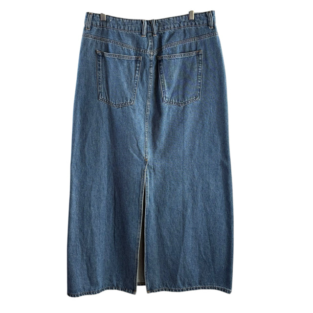 MNG Size X-LARGE Light Blue Long Denim SKIRT