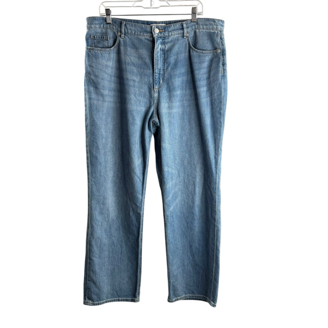 LOFT Size 33 TALL Light Blue Denim JEANS