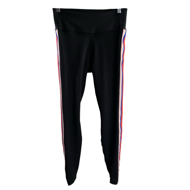 NIKE Size MEDIUM Black Track Stripe Leggings ACTIVE PANT