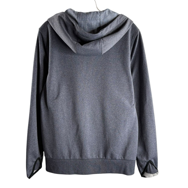 OAKLEY Size SMALL Gray Zip-Front Polyester ACTIVE TOP