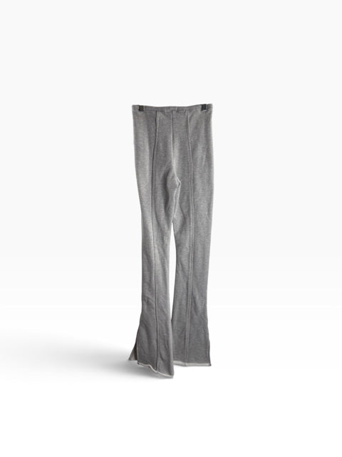 GOOD AMERICAN Size X-SMALL Heather Gray Flare Cott/Poly/Spandex ACTIVE PANT