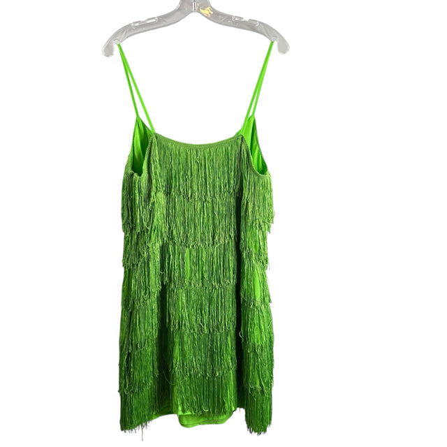 RIVER ISLAND Size 14 Green Loops Strappy Polyester NWT DRESS