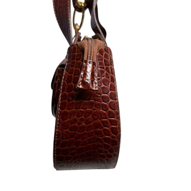 RIPANI Brown Croc Look PURSE